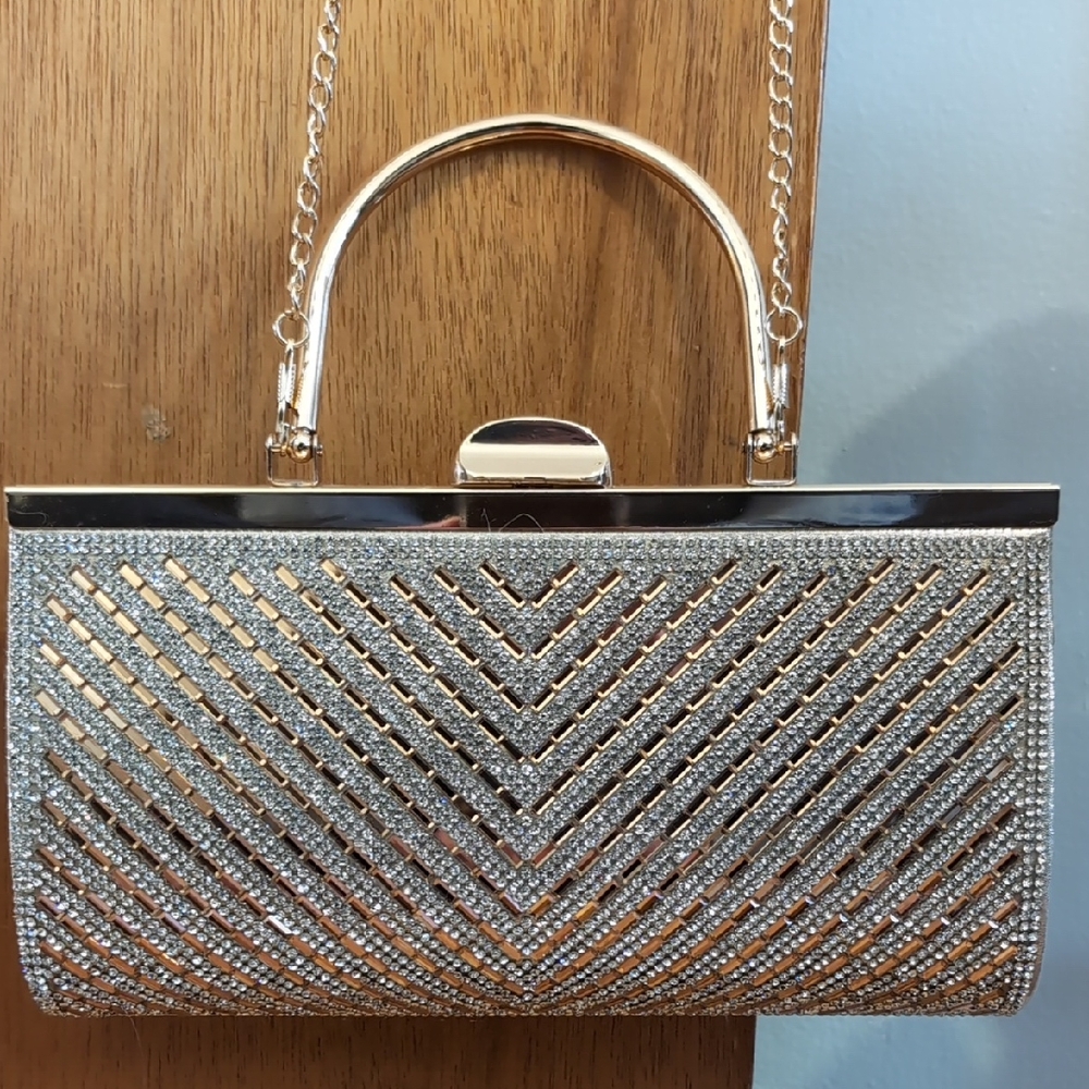 Elegant Silver Evening Clutch